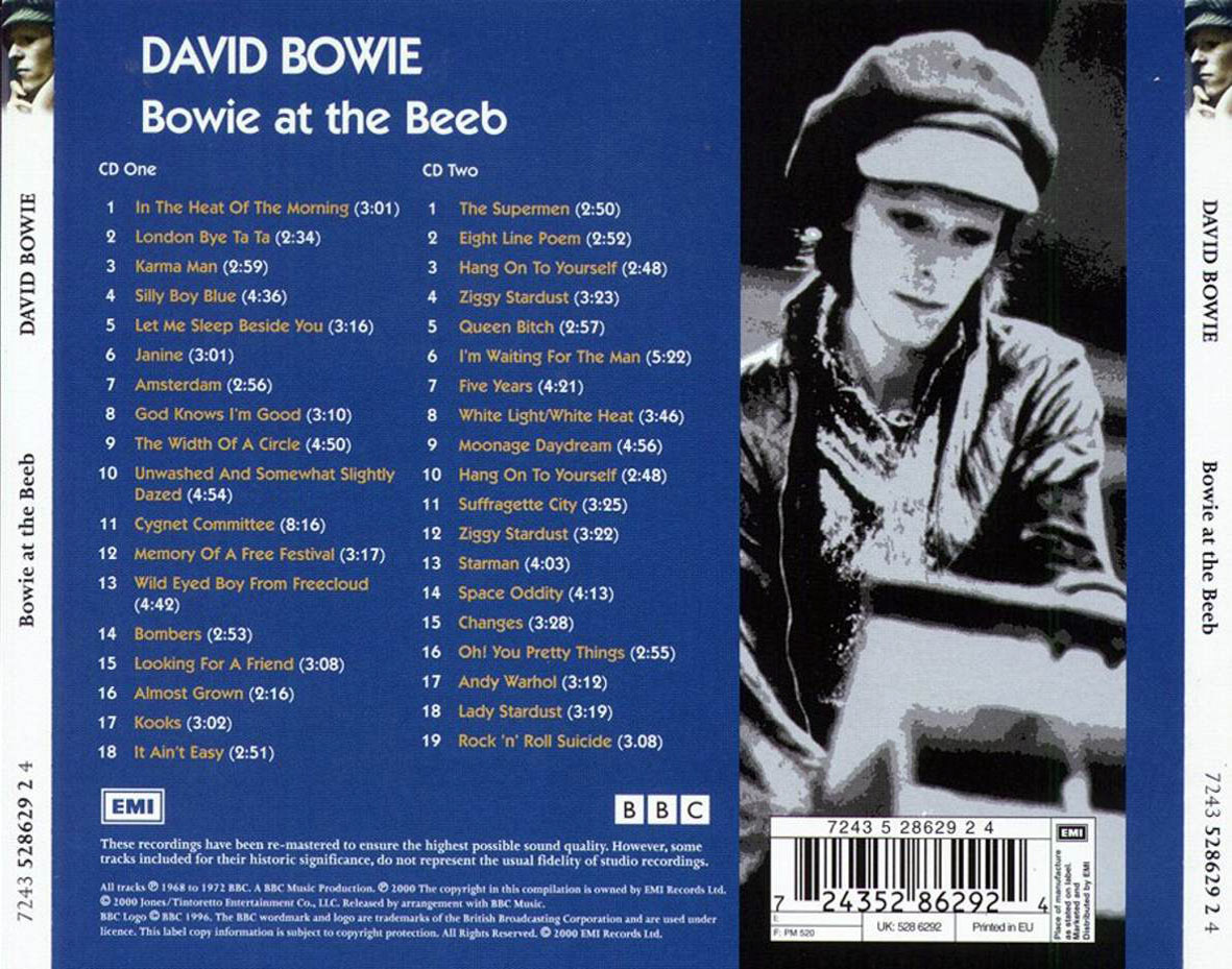 Cartula Trasera de David Bowie - Bowie At The Beep