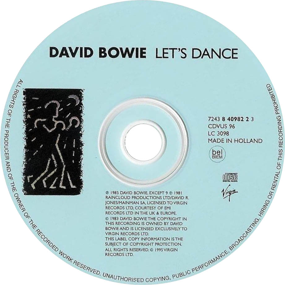 Cartula Cd de David Bowie - Let's Dance