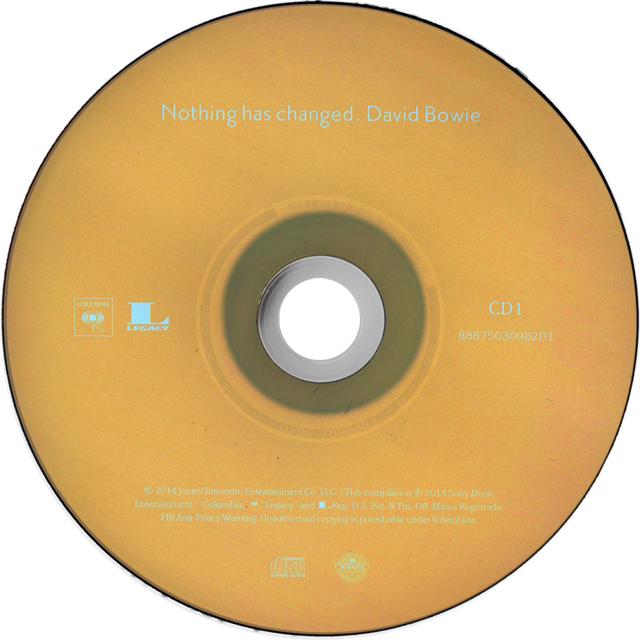 Cartula Cd1 de David Bowie - Nothing Has Changed (Deluxe Edition)