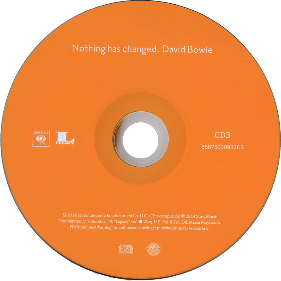Cartula Cd3 de David Bowie - Nothing Has Changed (Deluxe Edition)