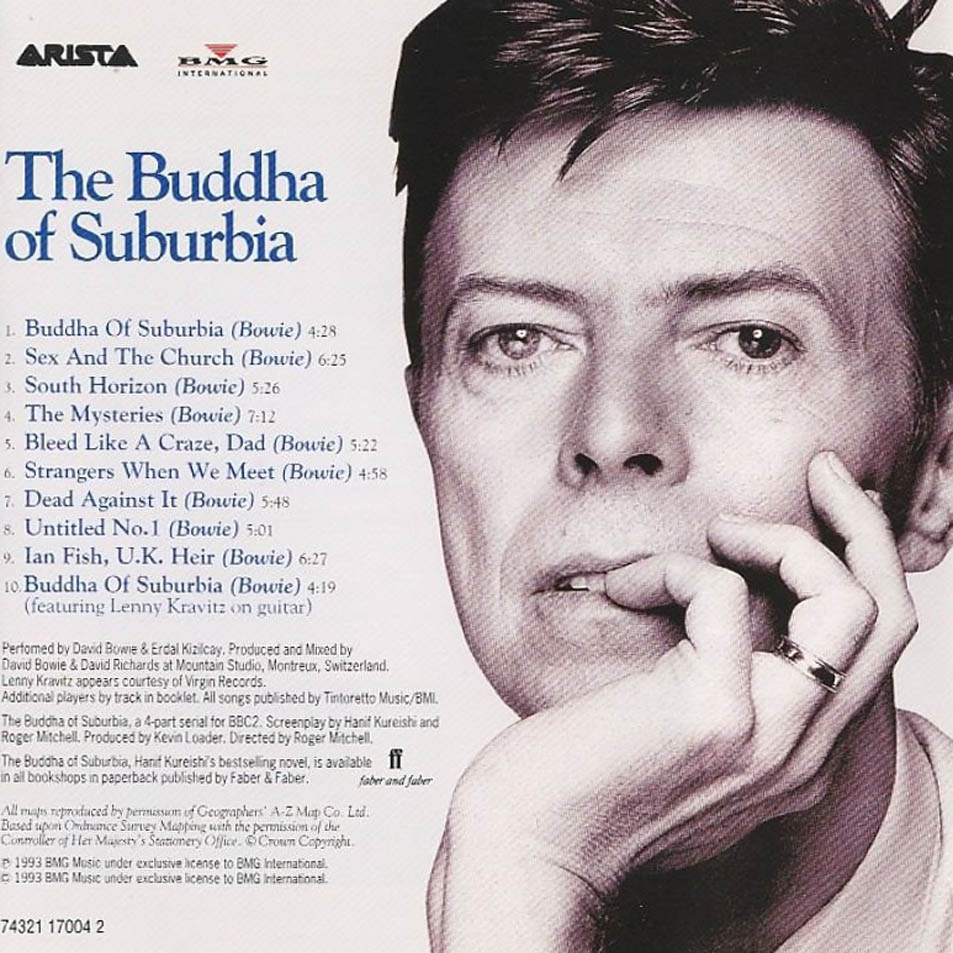 Cartula Interior Frontal de David Bowie - The Buddha Of Suburbia