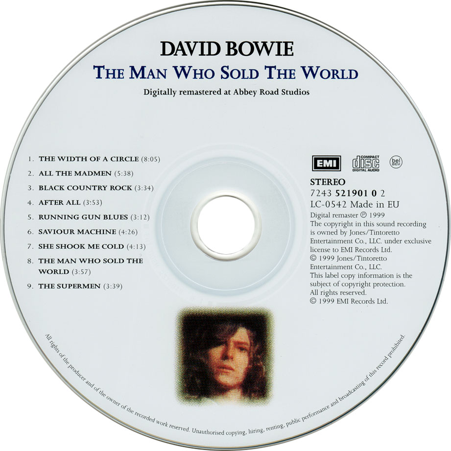 Cartula Cd de David Bowie - The Man Who Sold The World