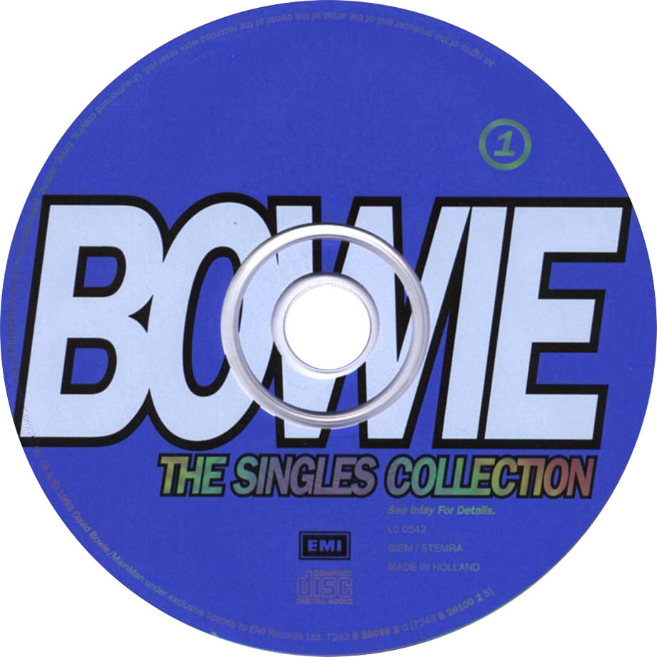 Cartula Cd1 de David Bowie - The Singles Collection
