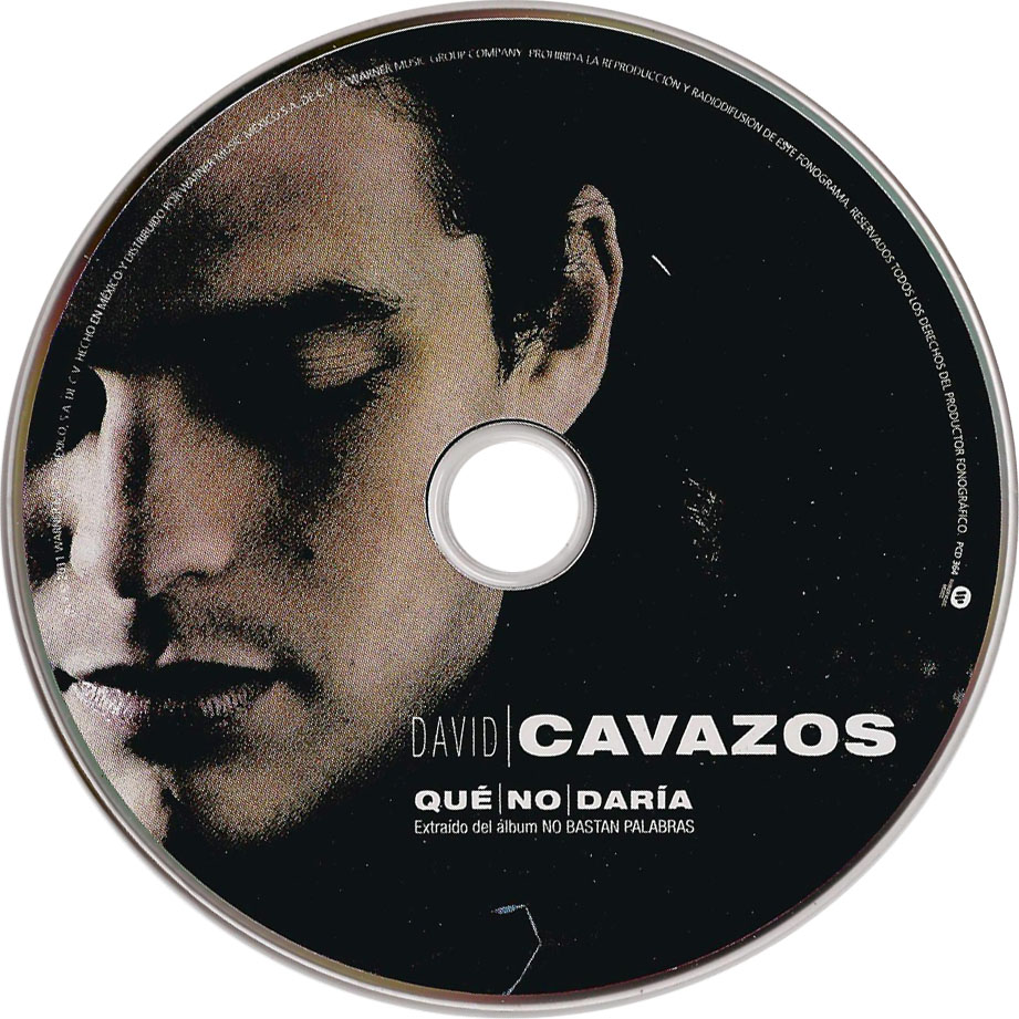 Cartula Cd de David Cavazos - Que No Daria (Cd Single)