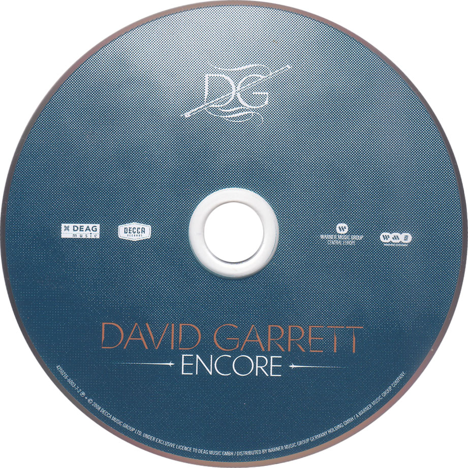 Cartula Cd de David Garrett - Encore