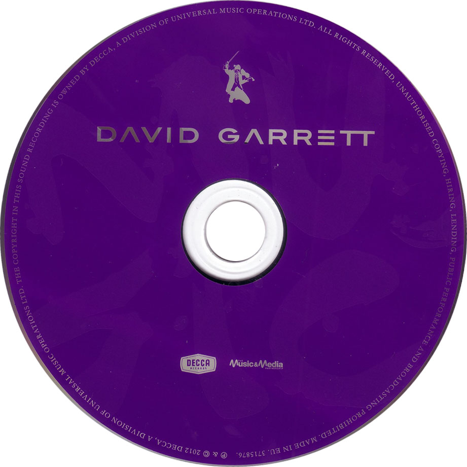 Cartula Cd de David Garrett - Music
