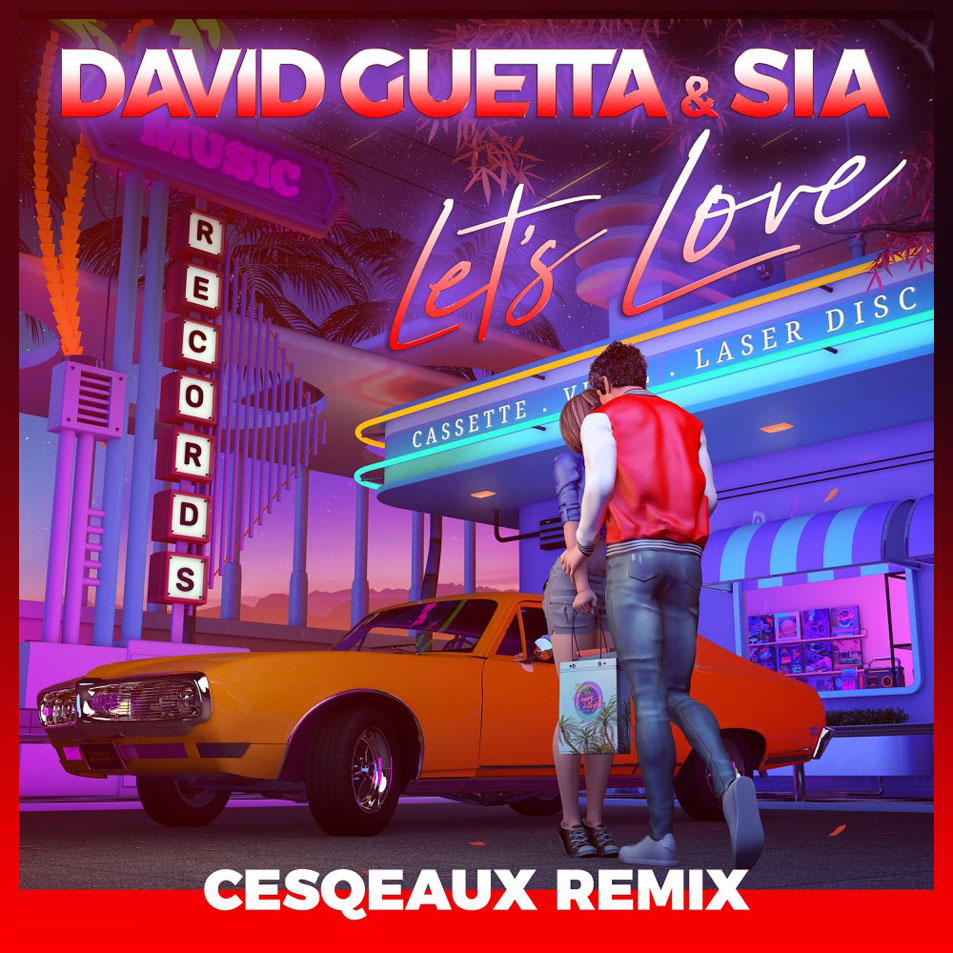 Cartula Frontal de David Guetta - Let's Love (Featuring Sia) (Cesqeaux Remix) (Cd Single)