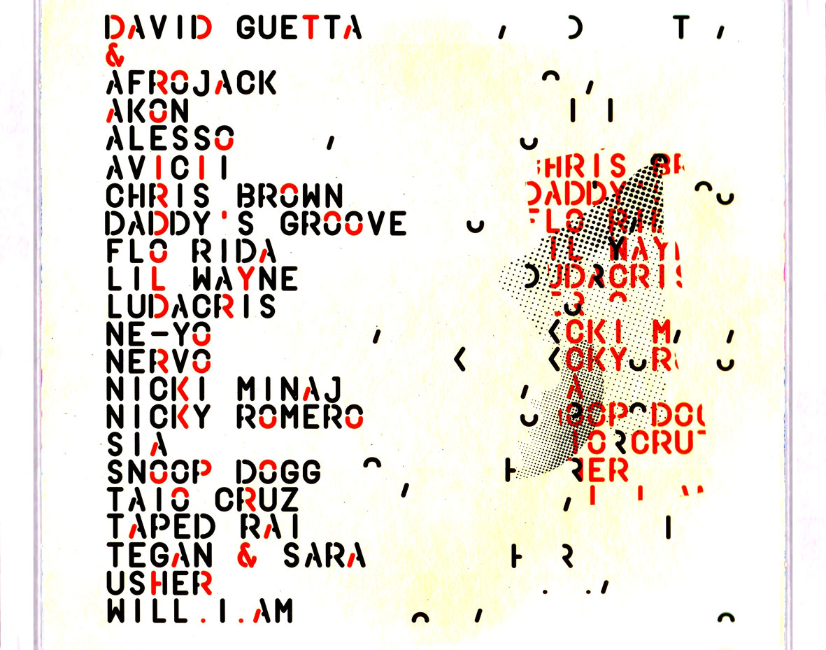 Cartula Interior Trasera de David Guetta - Nothing But The Beat 2.0