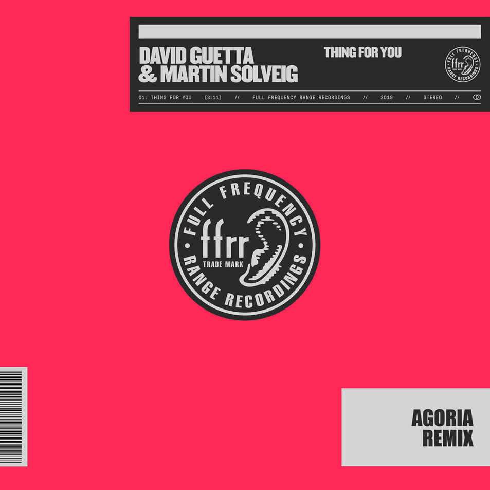 Cartula Frontal de David Guetta - Thing For You (Featuring Martin Solveig) (Agoria Remix) (Cd Single)