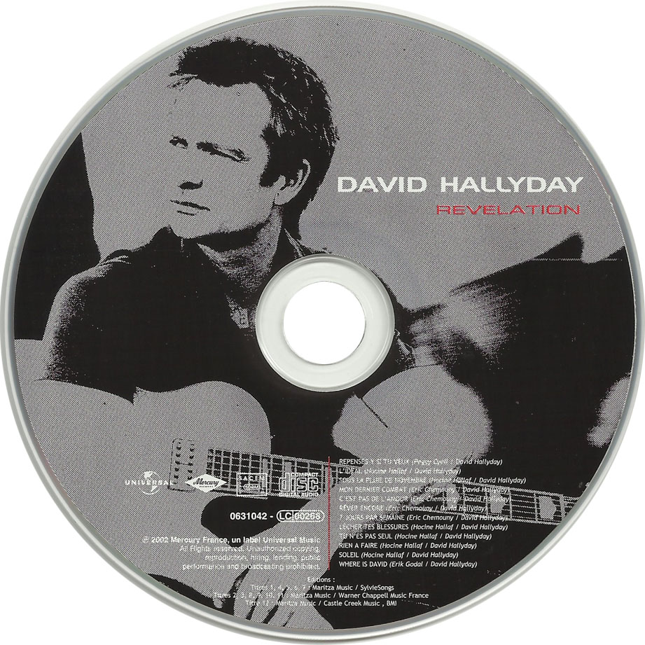 Cartula Cd de David Hallyday - Revelation (Deluxe Edition)