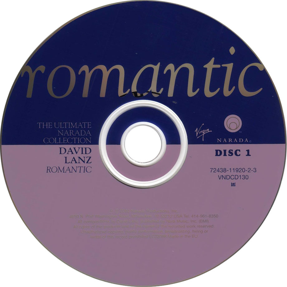 Cartula Cd1 de David Lanz - Romantic: The Ultimate Narada Collection