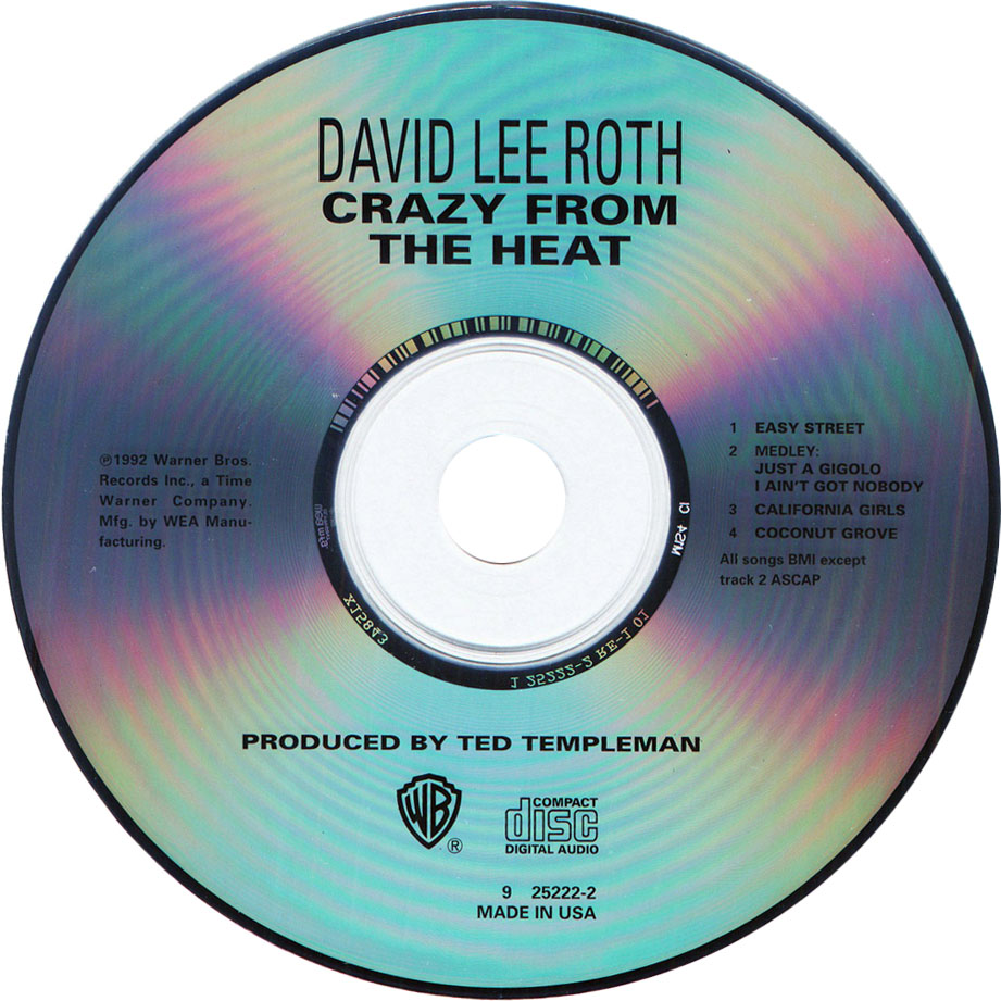 Cartula Cd de David Lee Roth - Crazy From The Heat (Ep)