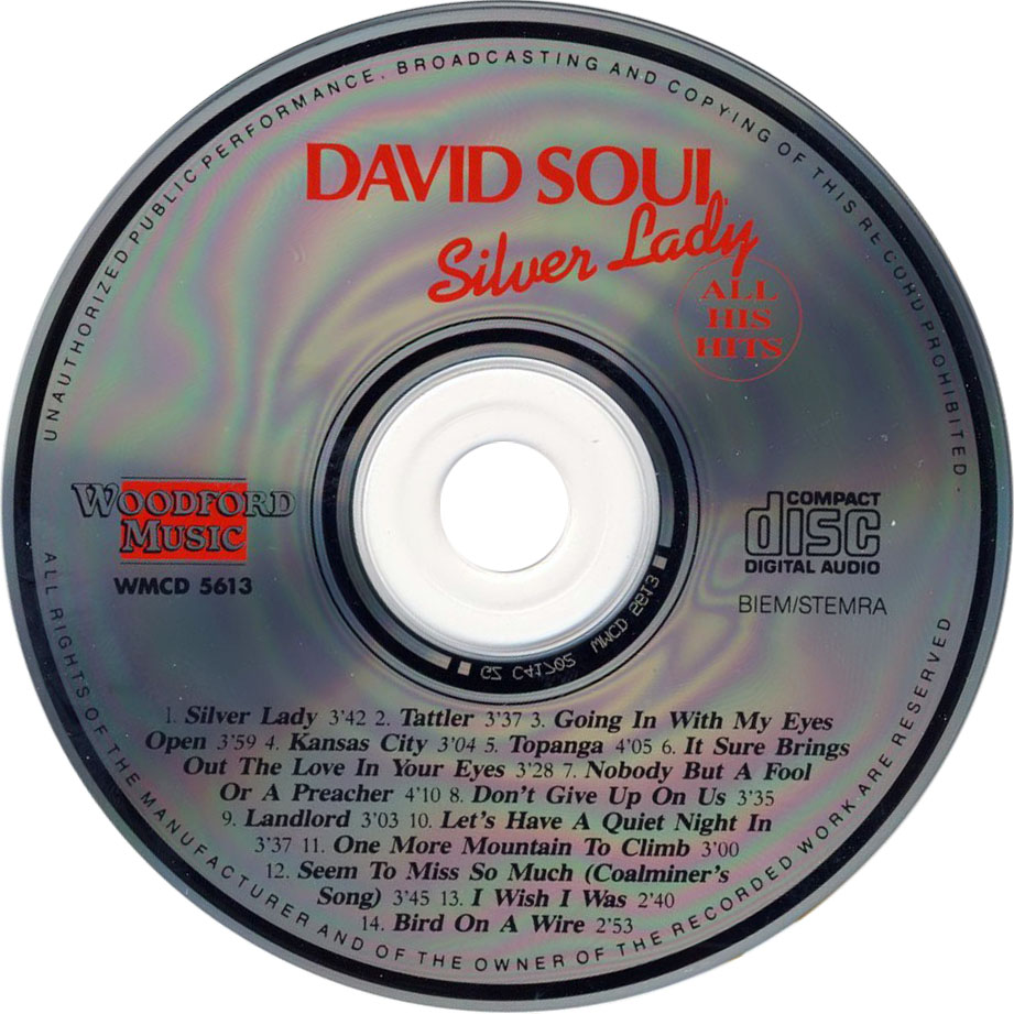 Cartula Cd de David Soul - Silver Lady