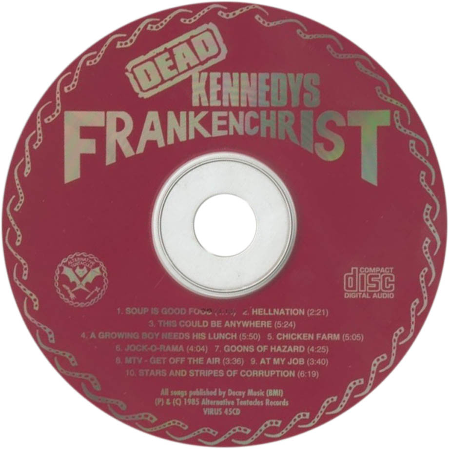 Cartula Cd de Dead Kennedys - Frankenchrist