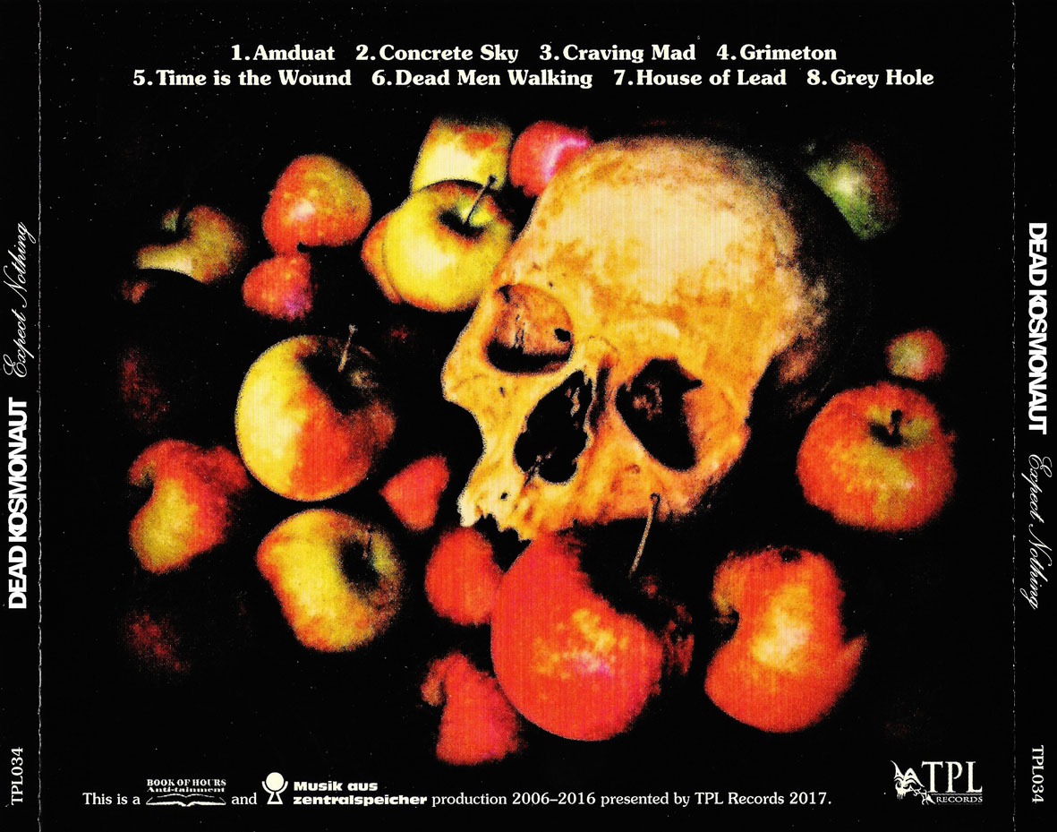 Cartula Trasera de Dead Kosmonaut - Expect Nothing