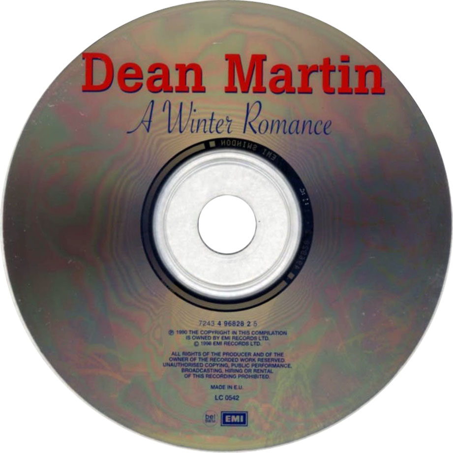 Cartula Cd de Dean Martin - A Winter Romance