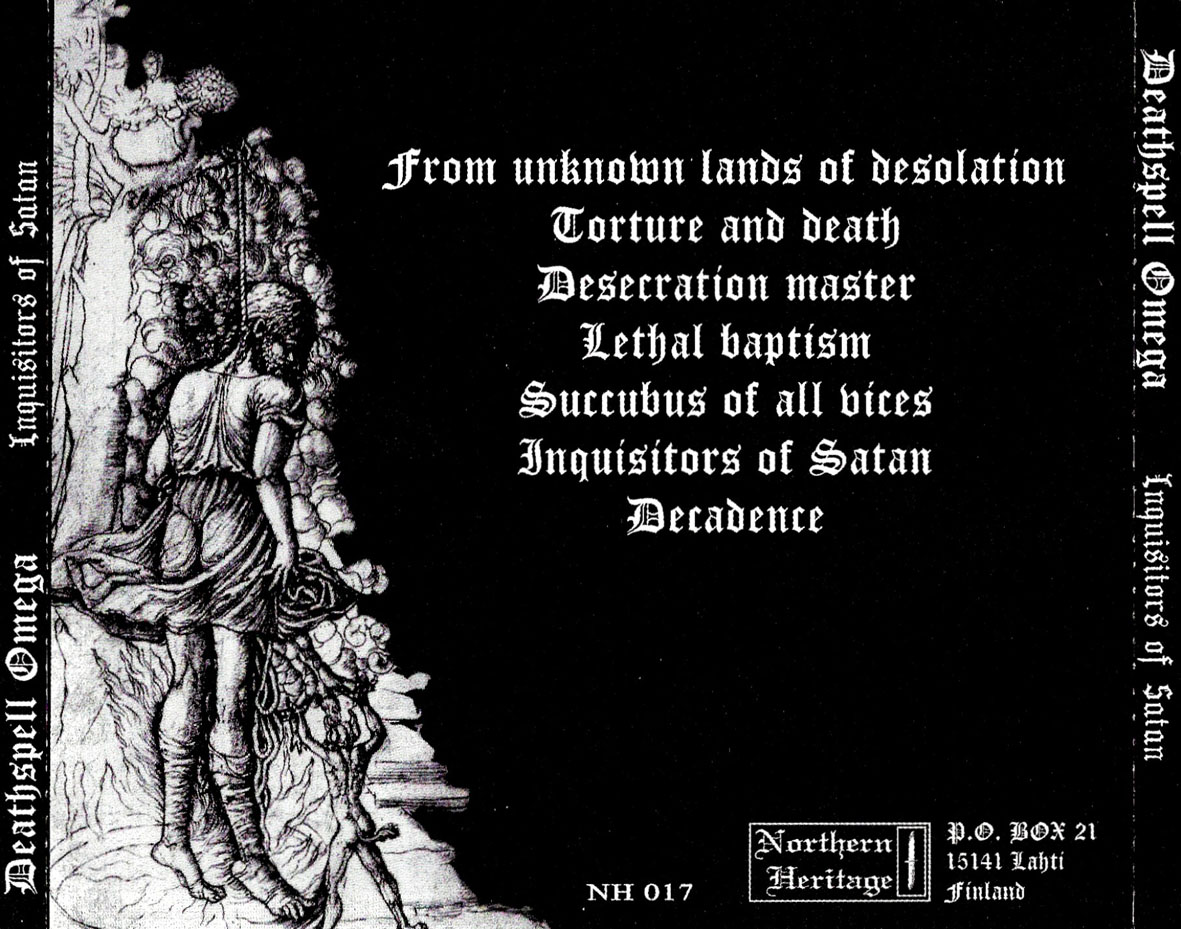 Cartula Trasera de Deathspell Omega - Inquisitors Of Satan
