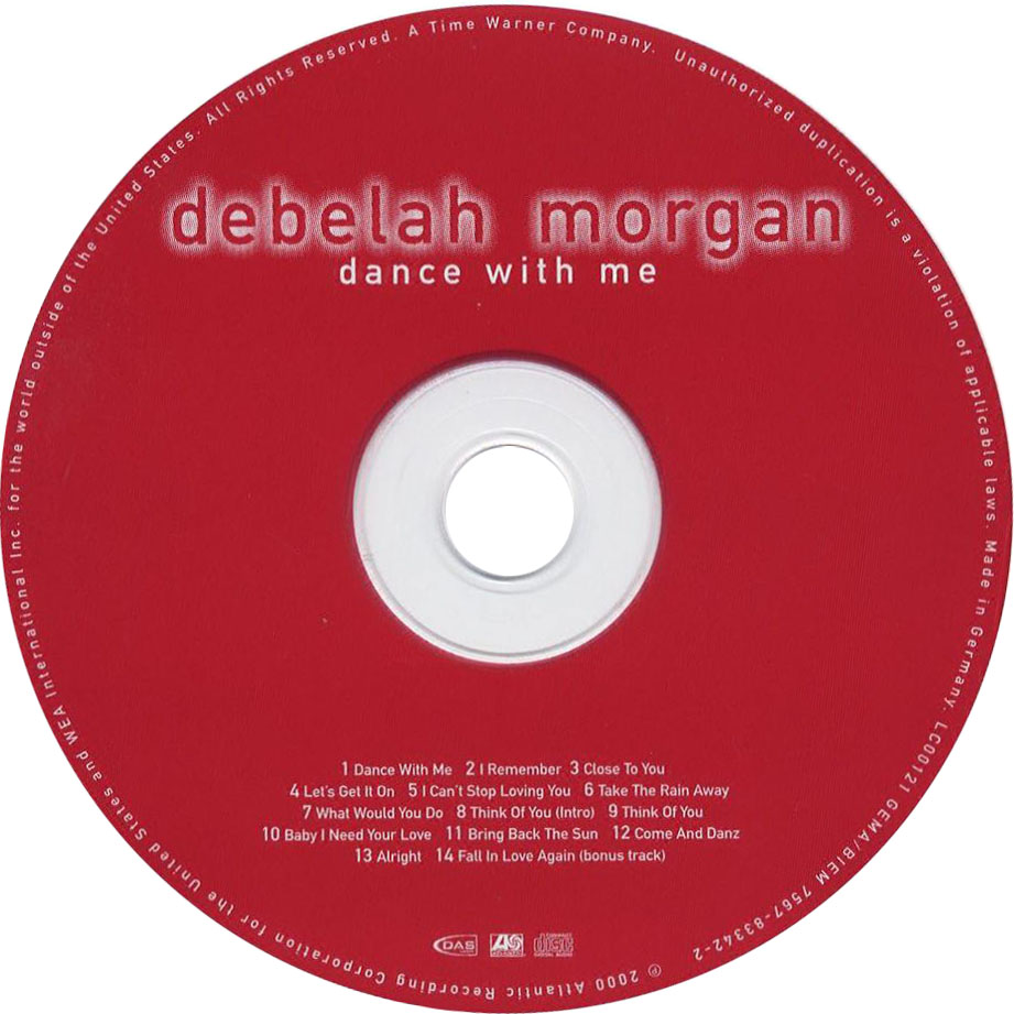 Cartula Cd de Debelah Morgan - Dance With Me