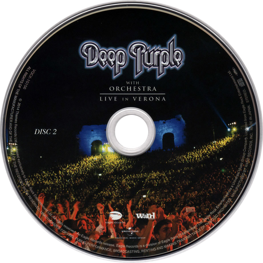 Cartula Cd2 de Deep Purple - Live In Verona