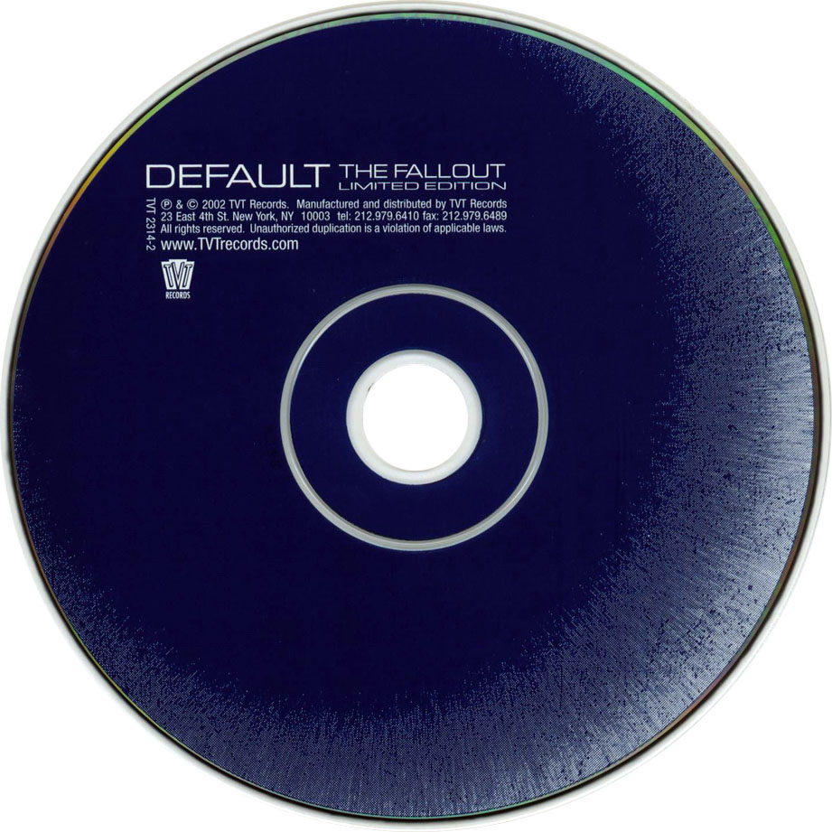 Cartula Cd de Default - The Fallout (Limited Edition)