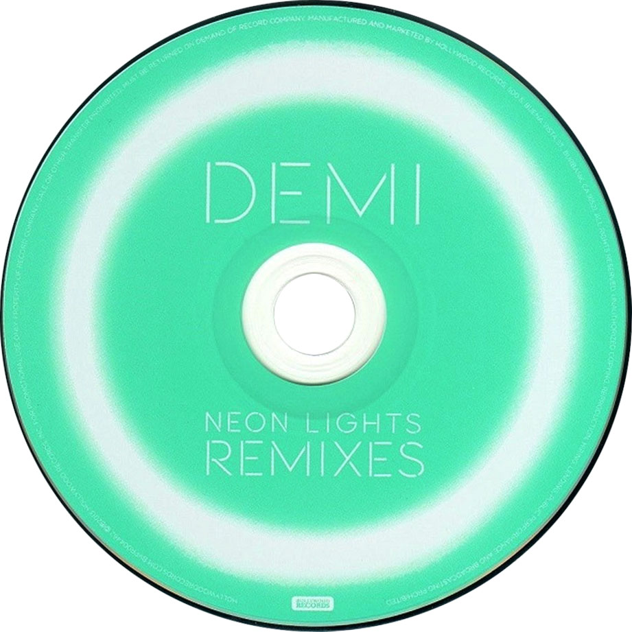 Cartula Cd de Demi Lovato - Neon Lights (Remixes) (Ep)