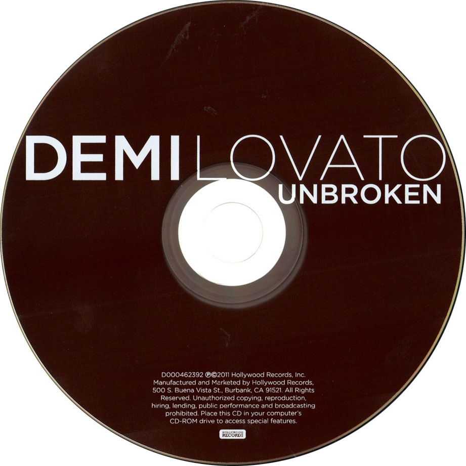 Cartula Cd de Demi Lovato - Unbroken