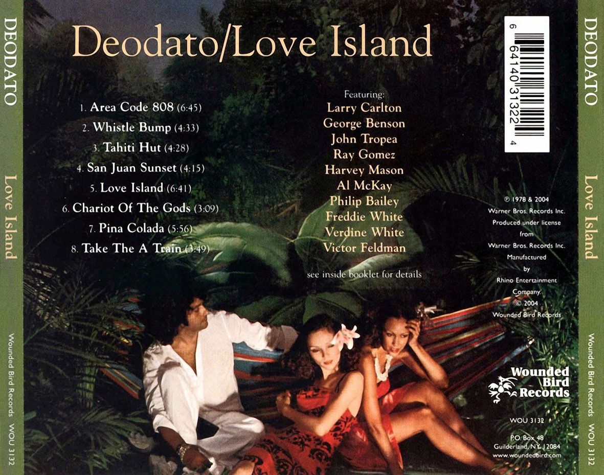 Cartula Trasera de Deodato - Love Island