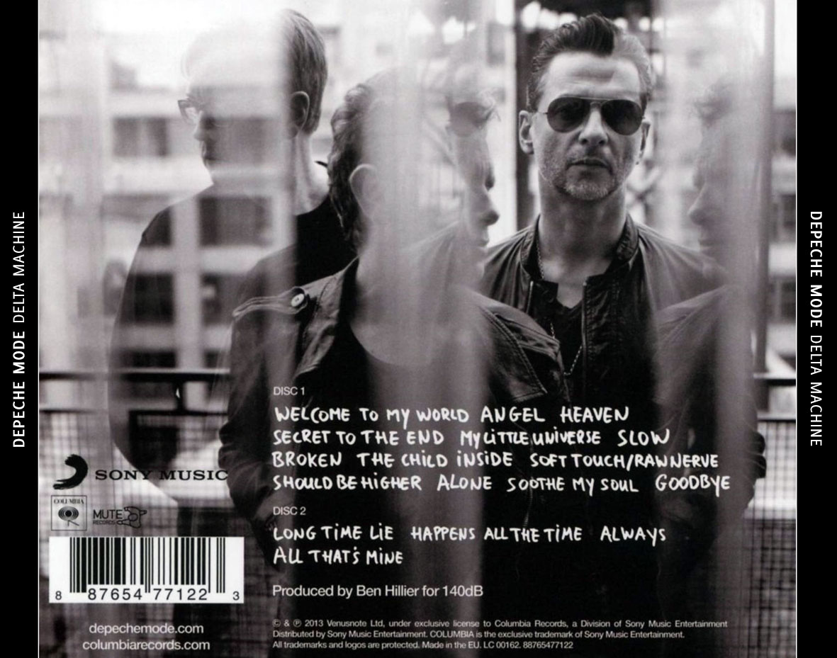 Cartula Trasera de Depeche Mode - Delta Machine (Deluxe Edition)