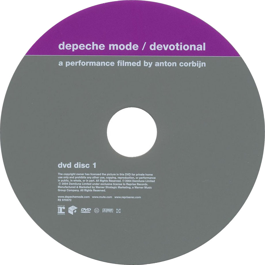 Cartula Dvd1 de Depeche Mode - Devotional (Dvd)