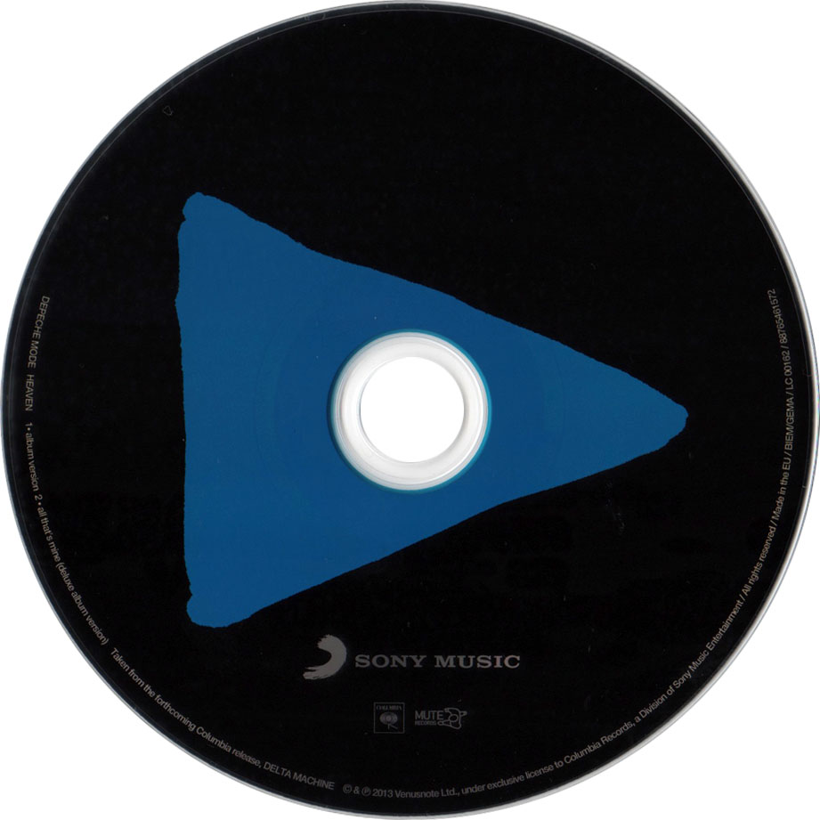 Cartula Cd de Depeche Mode - Heaven (Cd Single)