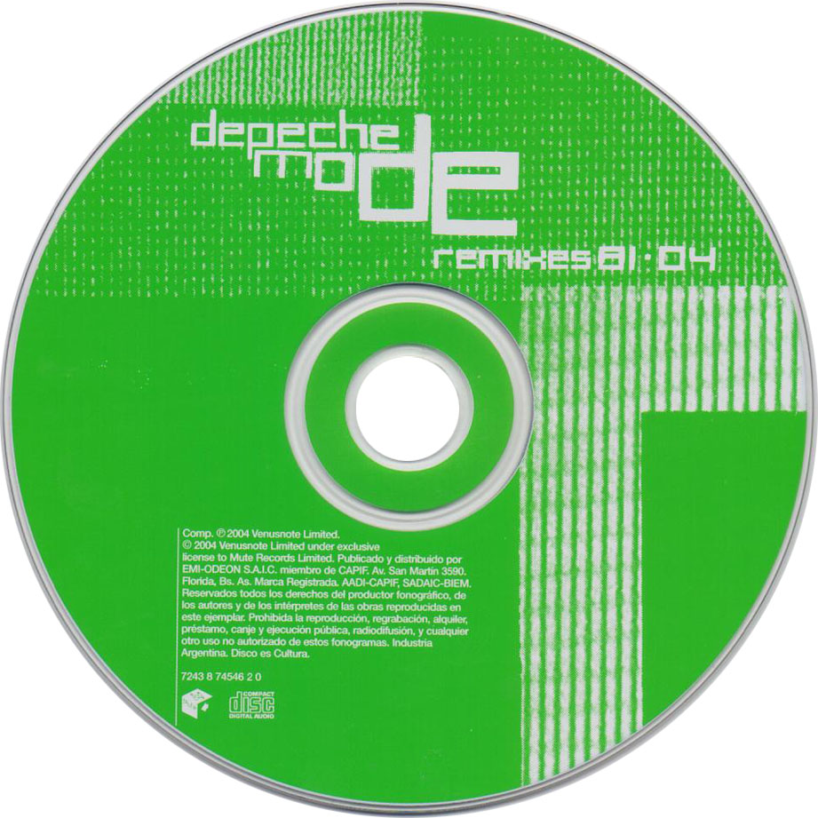 Cartula Cd de Depeche Mode - Remixes 81-04