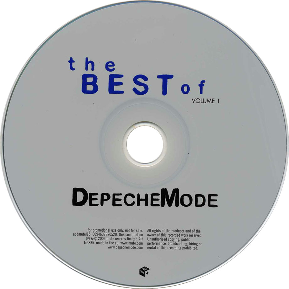 Cartula Cd de Depeche Mode - The Best Of Depeche Mode Volume 1