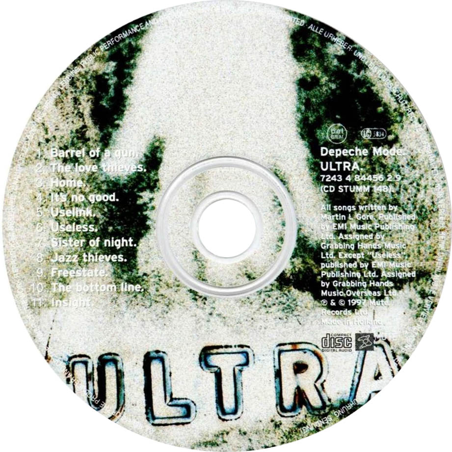 Cartula Cd de Depeche Mode - Ultra