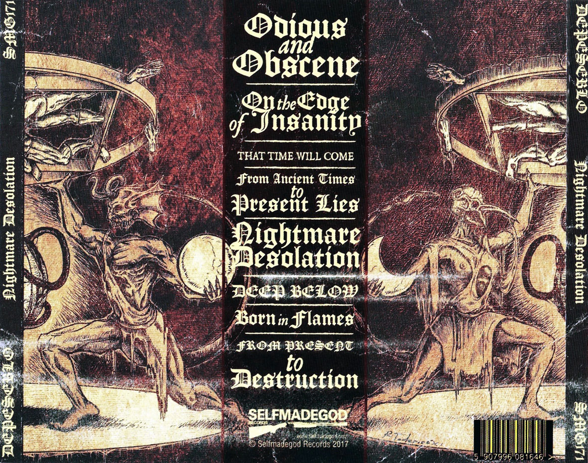 Cartula Trasera de Depeseblo - Nightmare Desolation