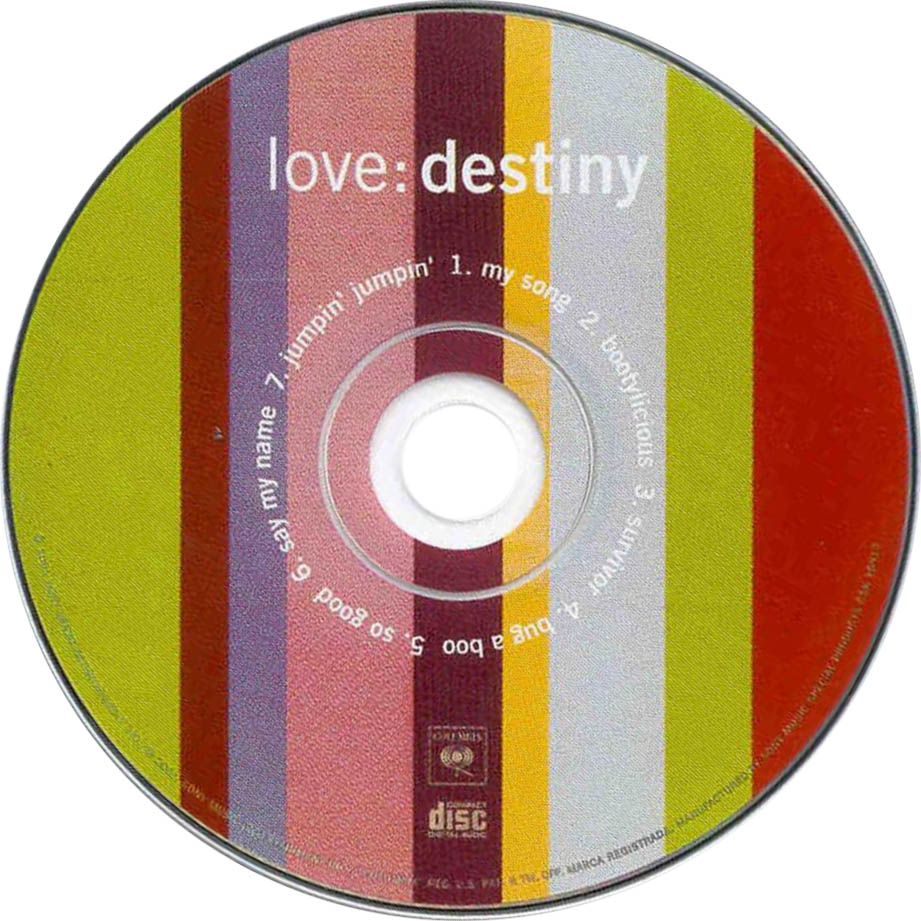 Cartula Cd de Destiny's Child - Love: Destiny
