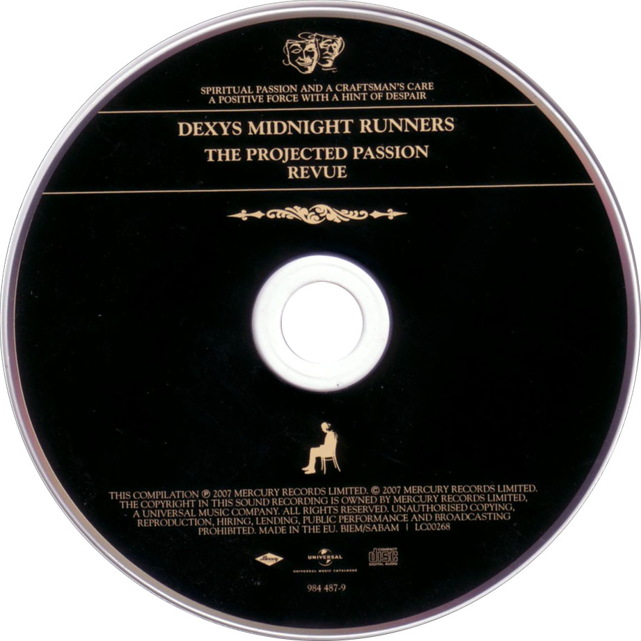 Cartula Cd de Dexys Midnight Runners - The Projected Passion Revue
