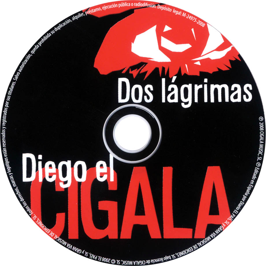 Cartula Cd de Diego El Cigala - Dos Lagrimas