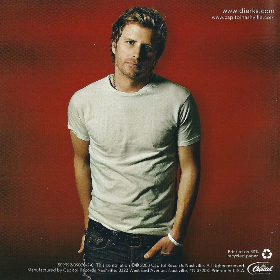 Cartula Interior Frontal de Dierks Bentley - Greatest Hits: Every Mile A Memory (2003-2008)