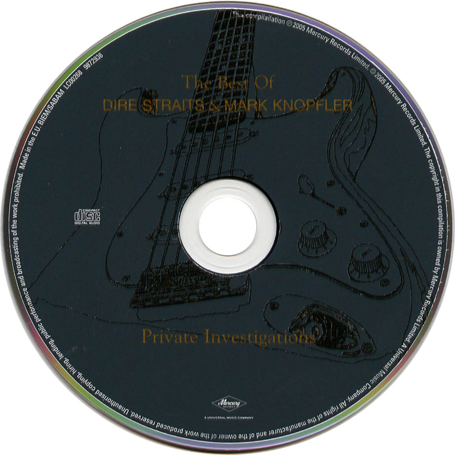 Carátula Cd de Dire Straits & Mark Knopfler - Private Investigations (The Best Of Dire Straits & Mark Knopfler)