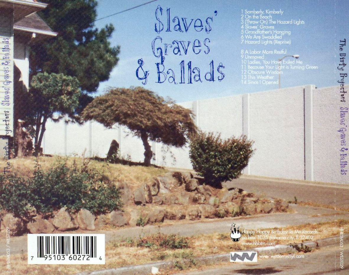 Cartula Trasera de Dirty Projectors - Slaves' Graves & Ballads
