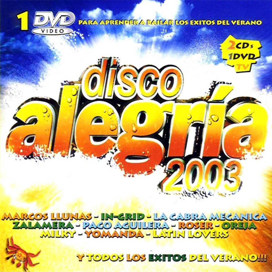 Cartula Frontal de Disco Alegria 2003