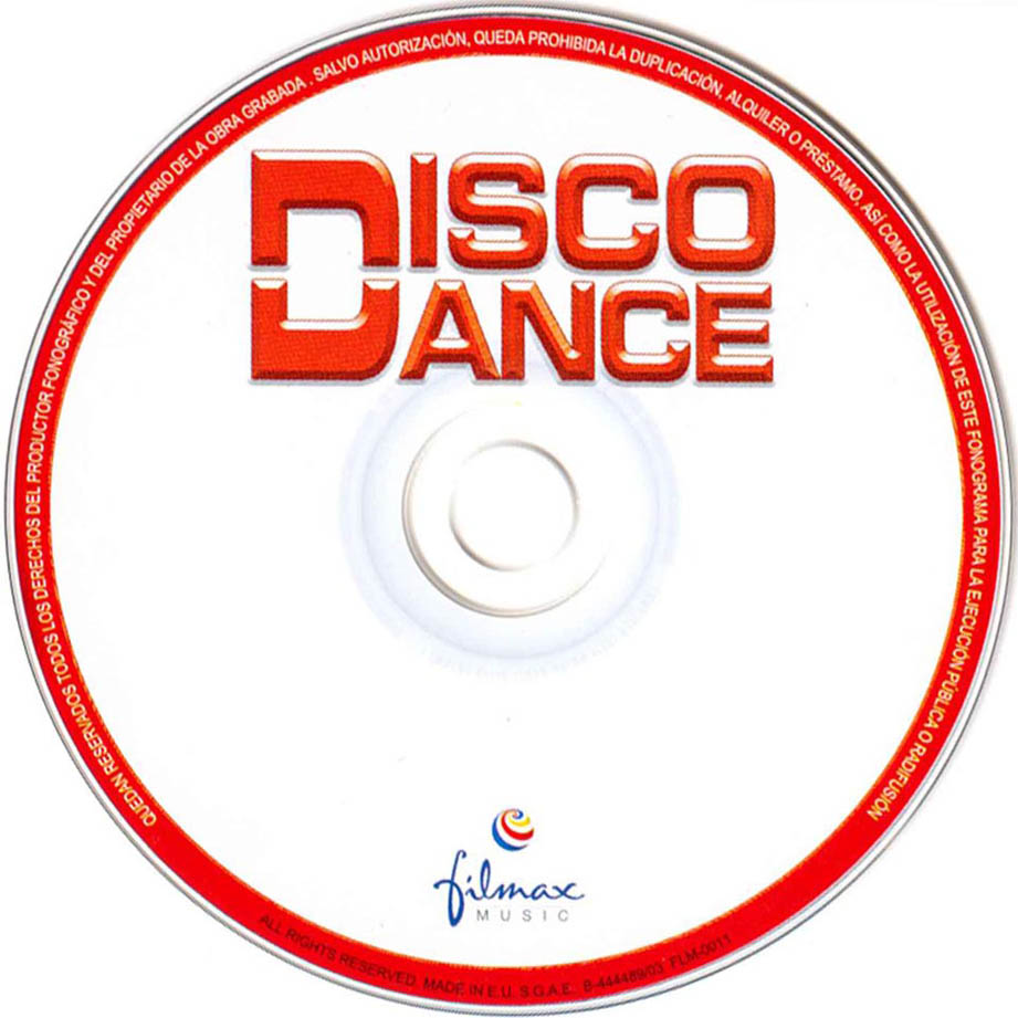 Cartula Cd de Disco Dance