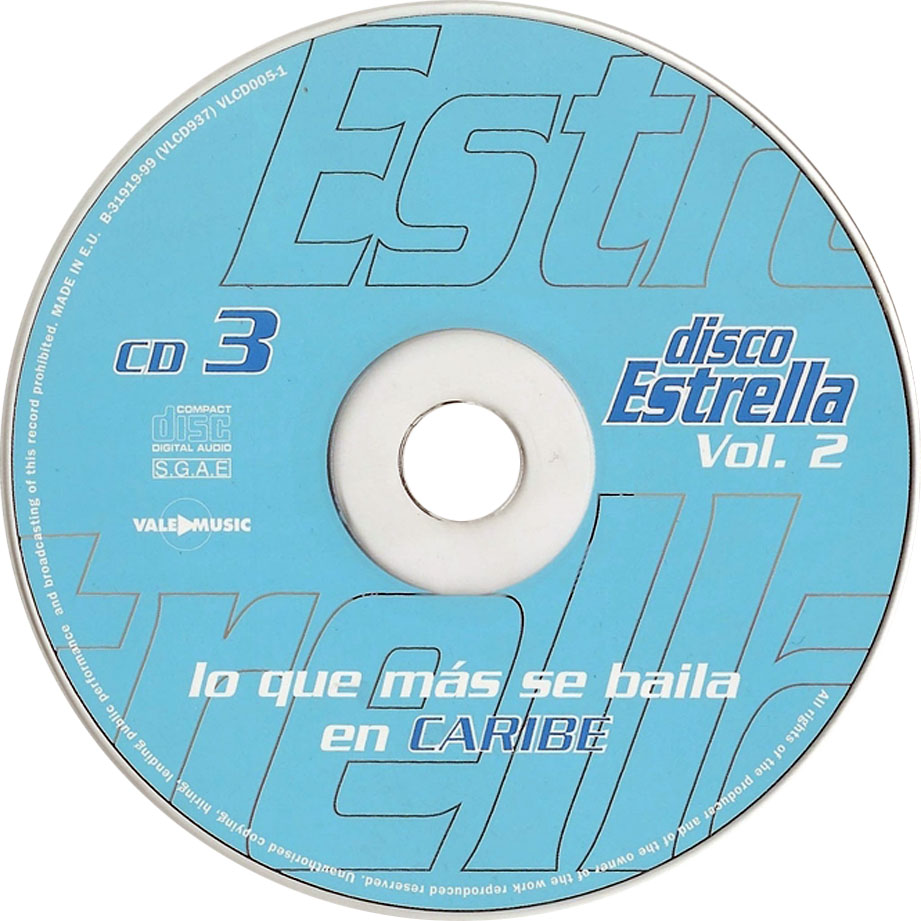 Cartula Cd1 de Disco Estrella Volumen 2 Cd 3 Y 4