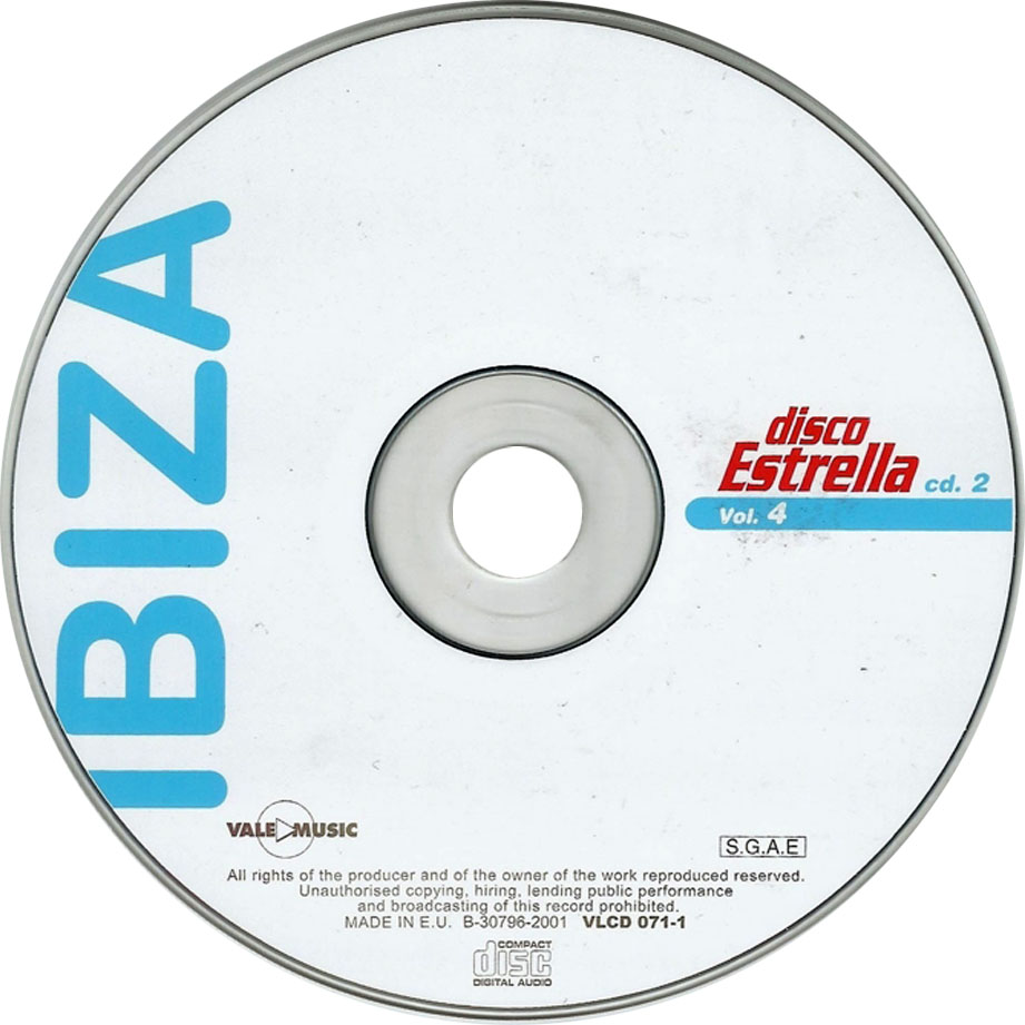 Cartula Cd2 de Disco Estrella Volumen 4 Cd 1 Y 2