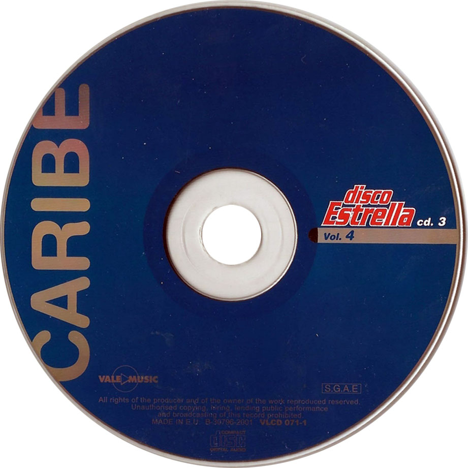 Cartula Cd1 de Disco Estrella Volumen 4 Cd 3 Y 4