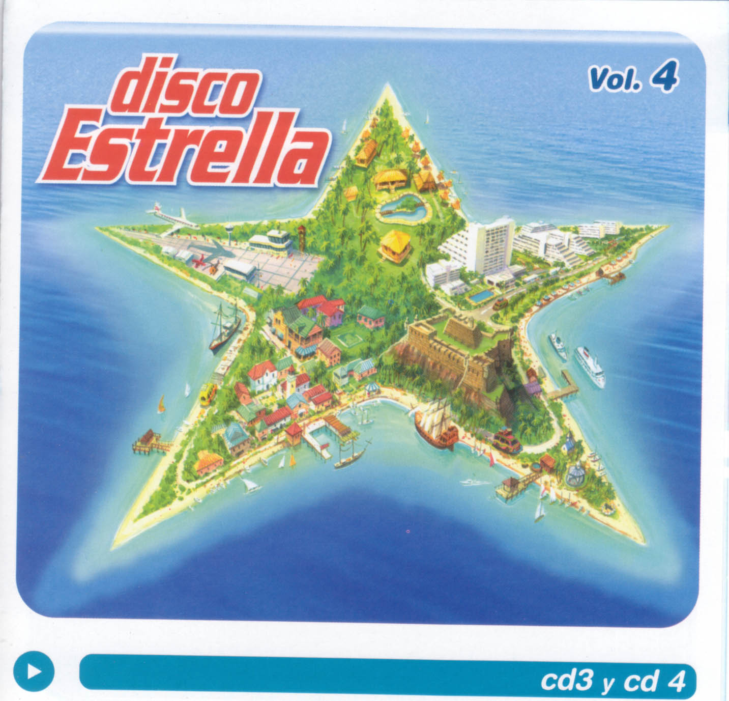 Cartula Frontal de Disco Estrella Volumen 4 Cd 3 Y 4