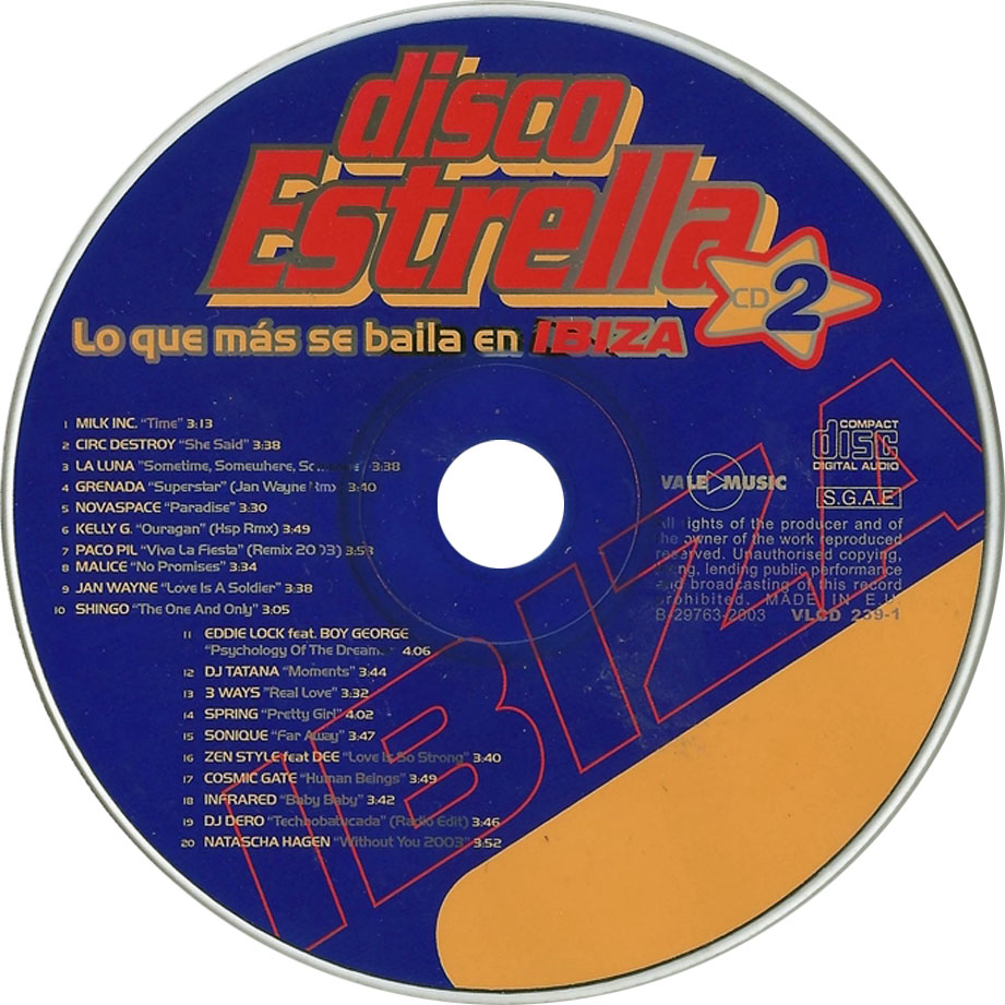 Cartula Cd2 de Disco Estrella Volumen 6 Cd 1 Y 2
