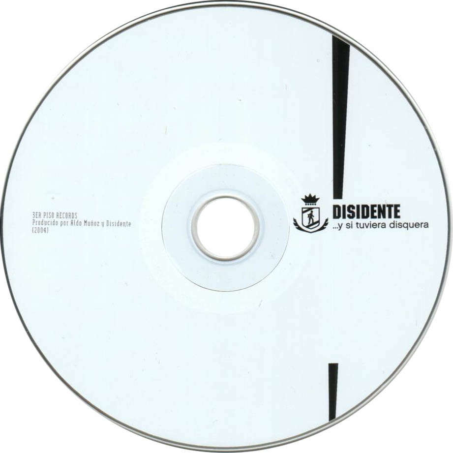 Cartula Cd de Disidente - ...y Si Tuviera Disquera