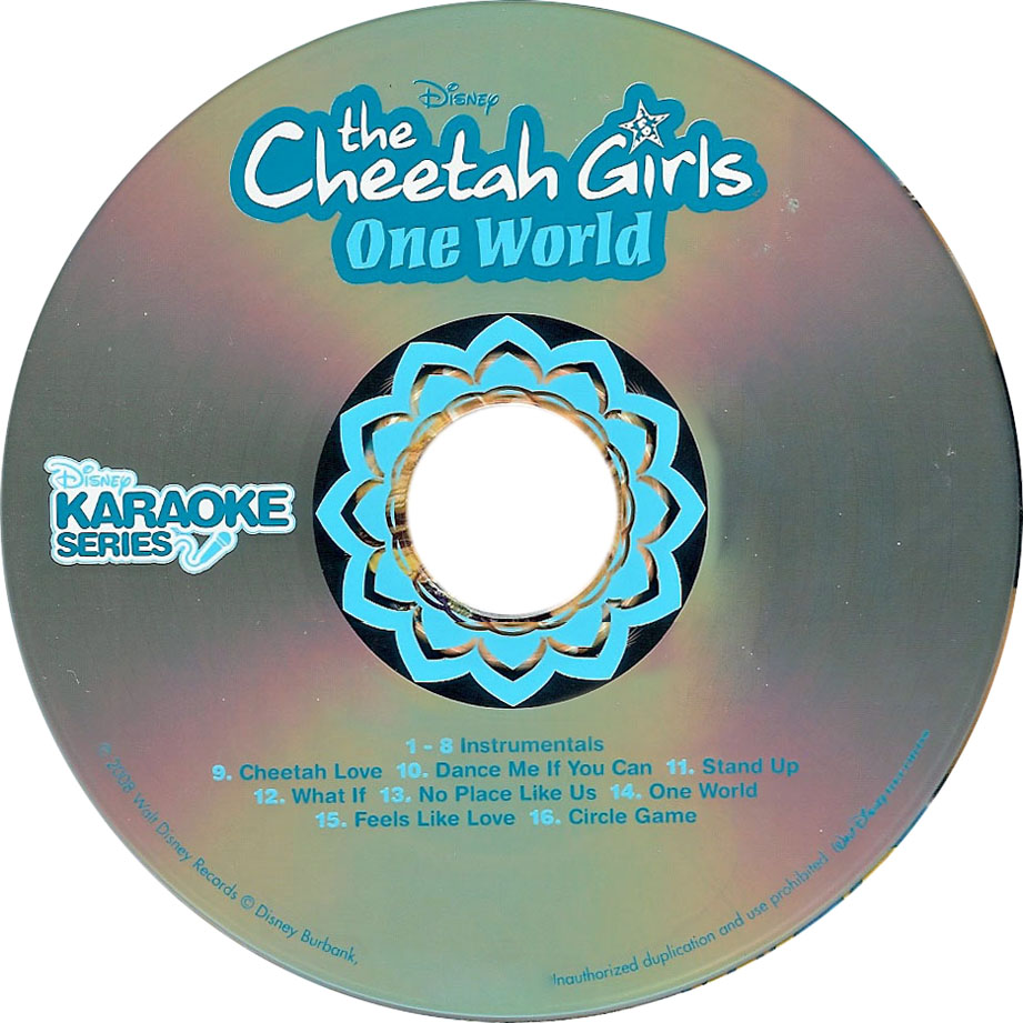 Cartula Cd de Disney Karaoke Series: The Cheetah Girls One World