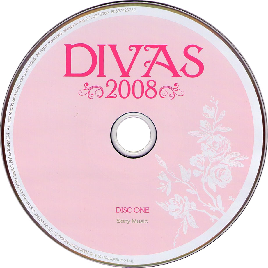 Cartula Cd1 de Divas 2008